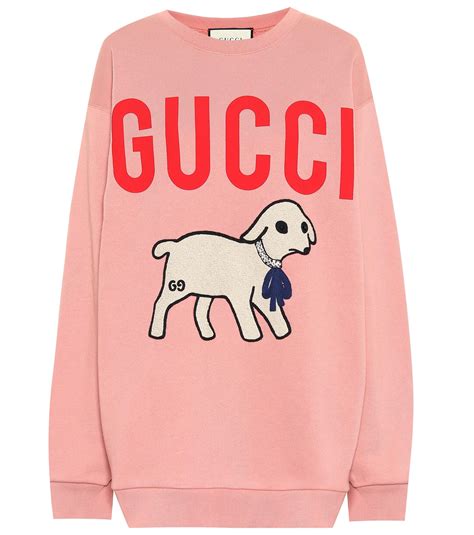 gucci lamb print sweater.